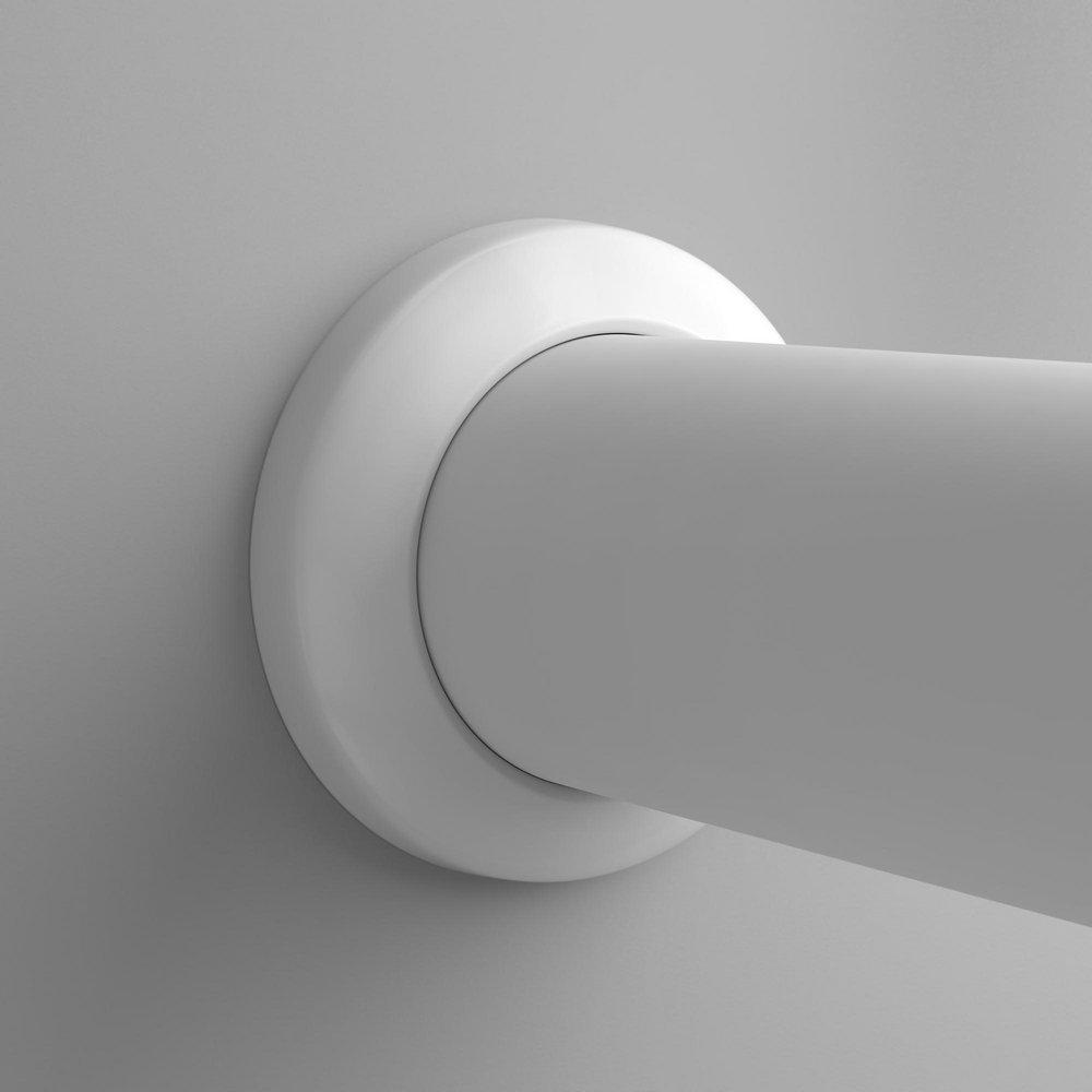 Jones Stephens White 1-1/2 in. Polyethylene Shallow Flange Box Escutcheon 