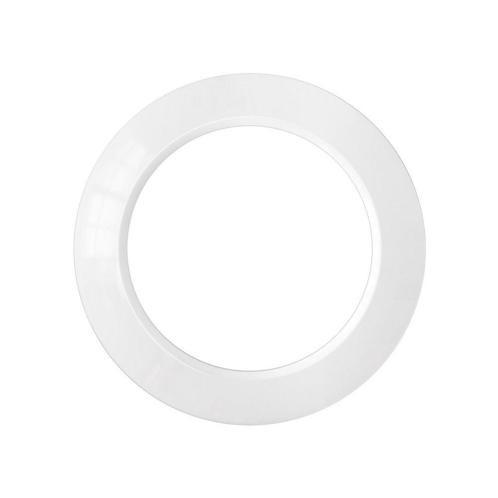 Jones Stephens White 1-1/2 in. Polyethylene Shallow Flange Box Escutcheon 