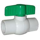 Jones Stephens White Plastic Standard Port Solvent Weld Ball Valve 