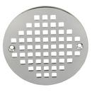 4-1/4 in. Cast Round Heavy Duty Strainer in Chrome Plated