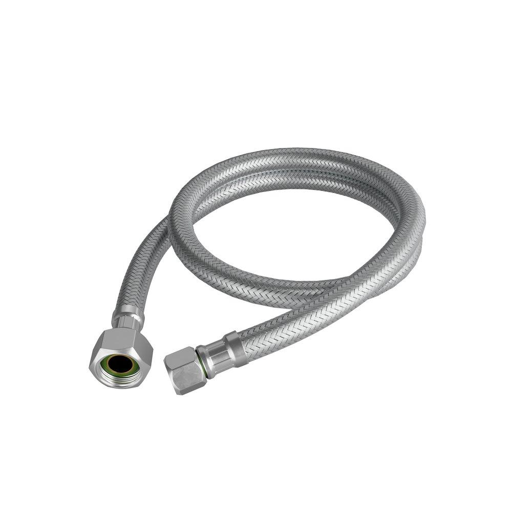 Jones Stephens Stainless Steel 3/8 x 1/2 in. Stainless Steel Toilet Flexible Water Connector 