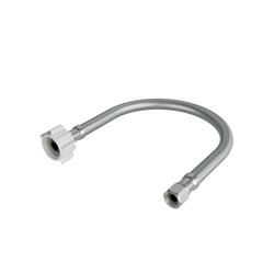 3/8 in. Compression x 7/8 in. BC x 12 in. Braided Stainless Steel Toilet Flexible Water Connector
