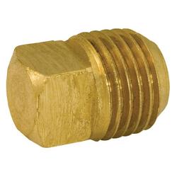 1/2 in. Yellow Brass Plug with Square Head