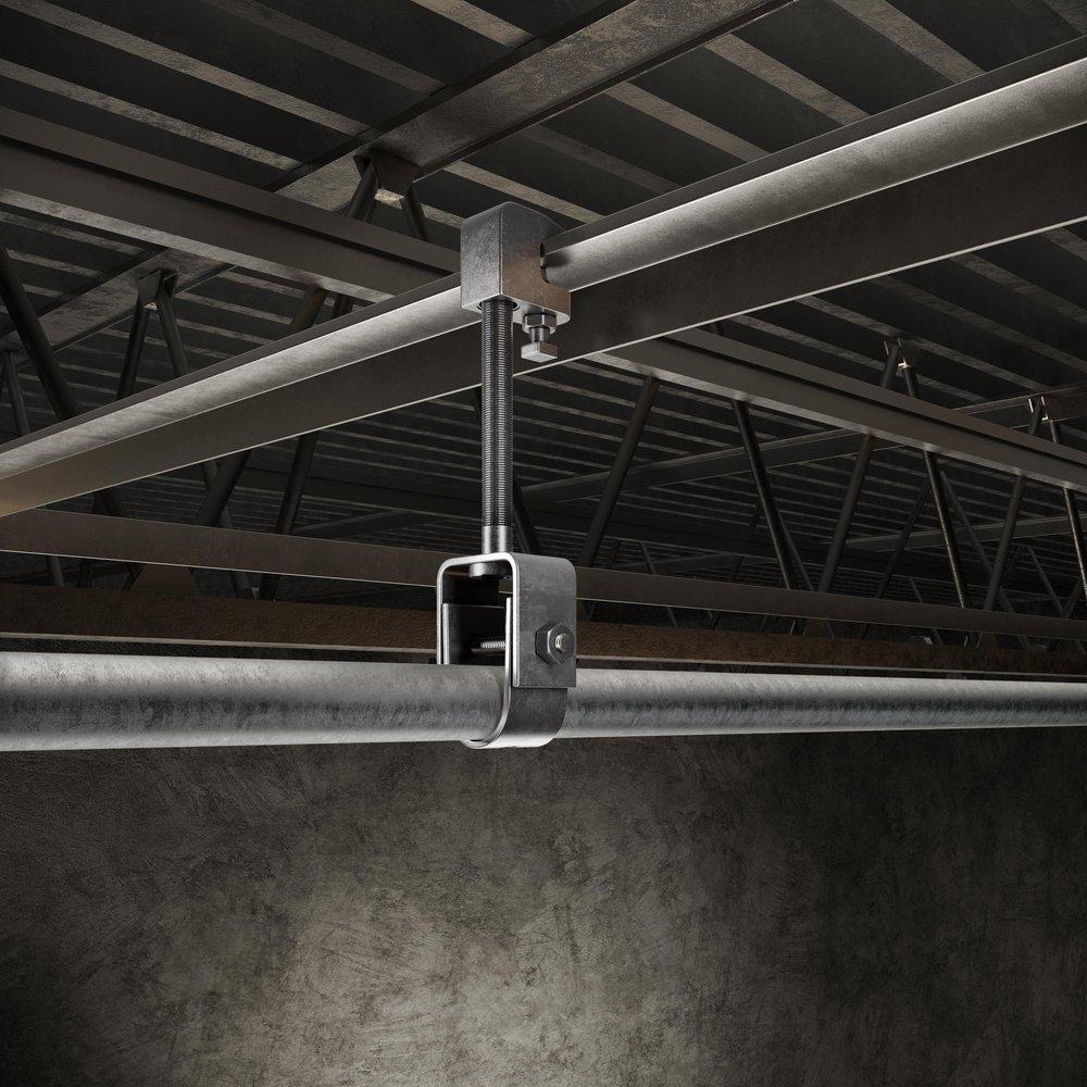 Jones Stephens Black Black Steel Beam Clamp 