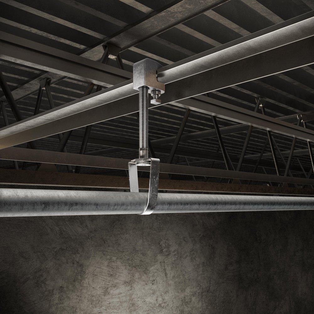 Jones Stephens Black Black Steel Beam Clamp 