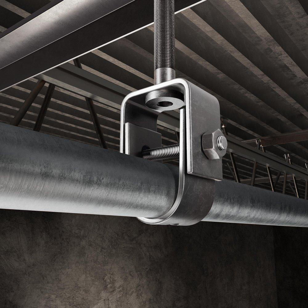 Jones Stephens Black Black Steel Beam Clamp 