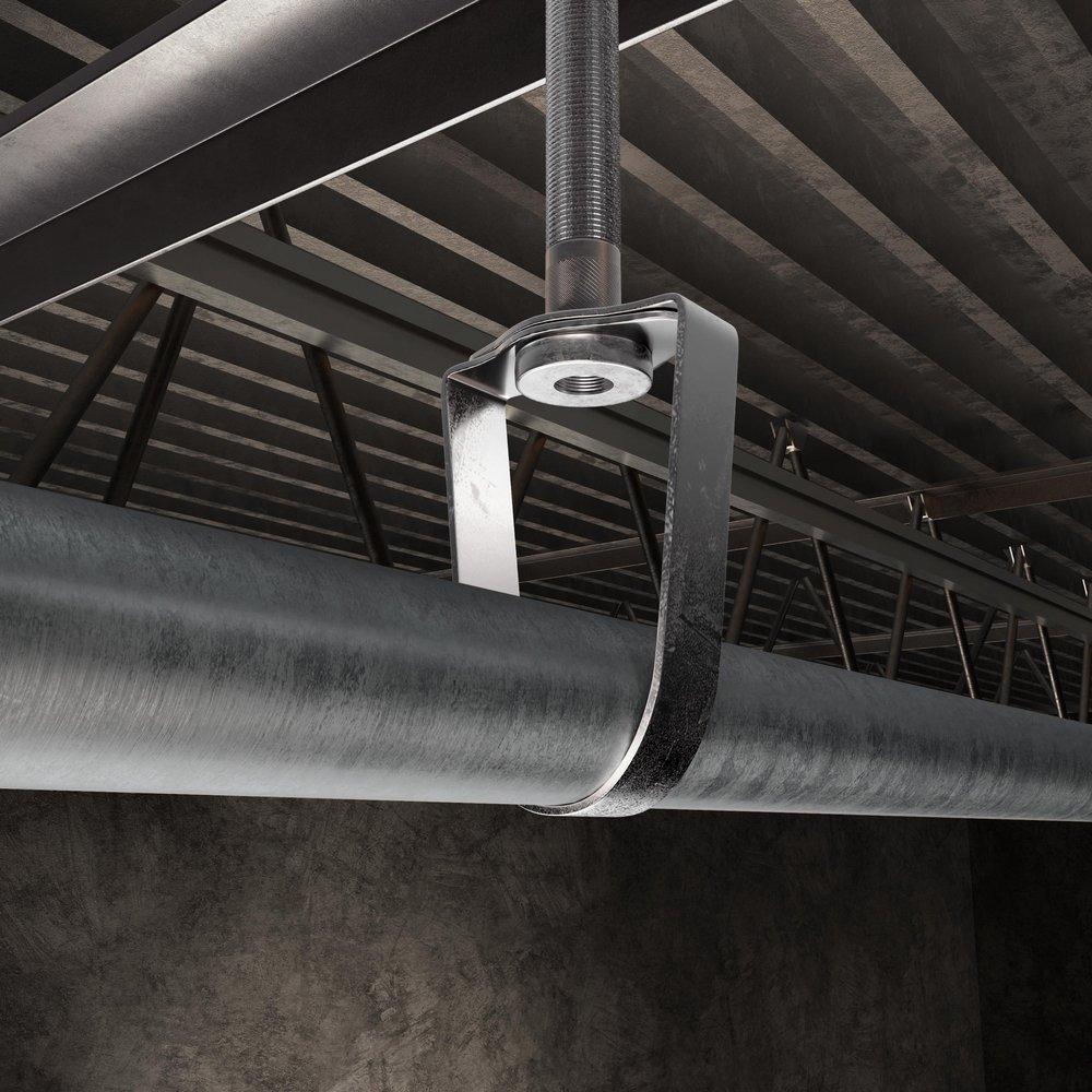 Jones Stephens Black Black Steel Beam Clamp 