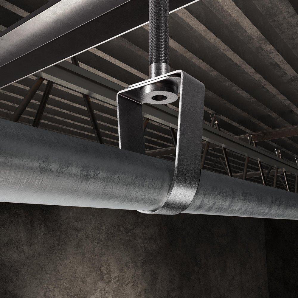 Jones Stephens Black Black Steel Beam Clamp 