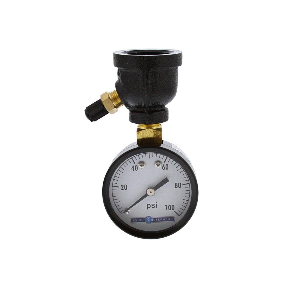 Jones Stephens 3/4 in. FIP Test Gauge Assembly 