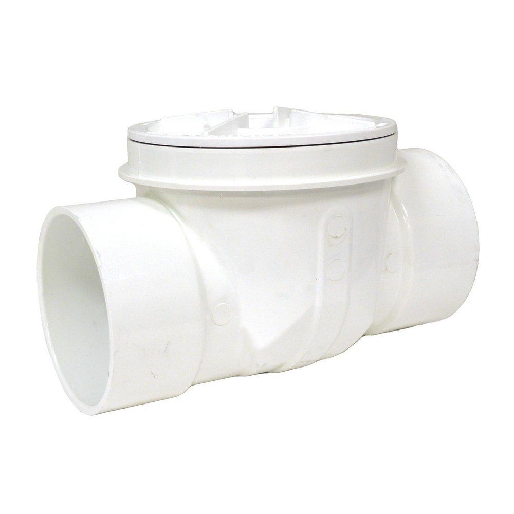Jones Stephens White PVC Socket Backwater Valve 