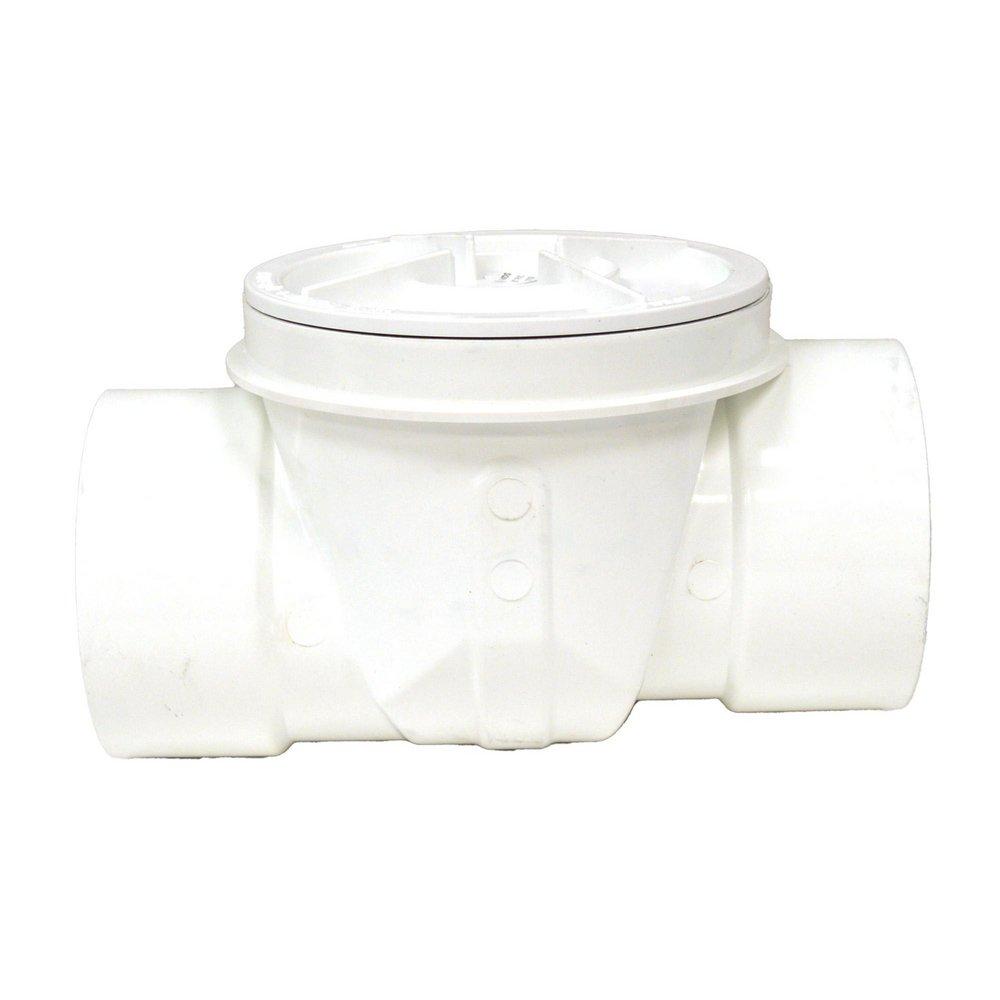Jones Stephens White PVC Socket Backwater Valve 