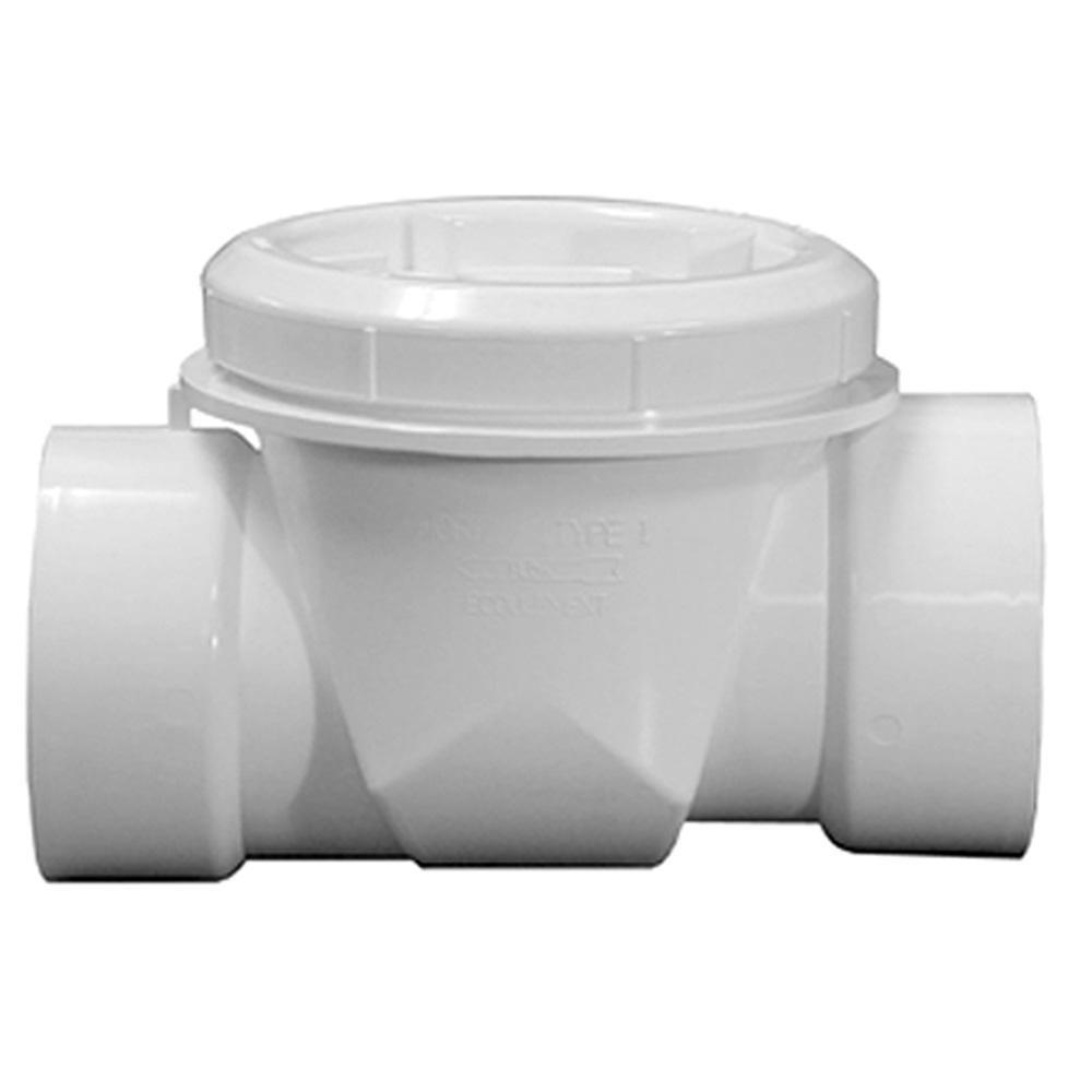 Jones Stephens White PVC Socket Backwater Valve 