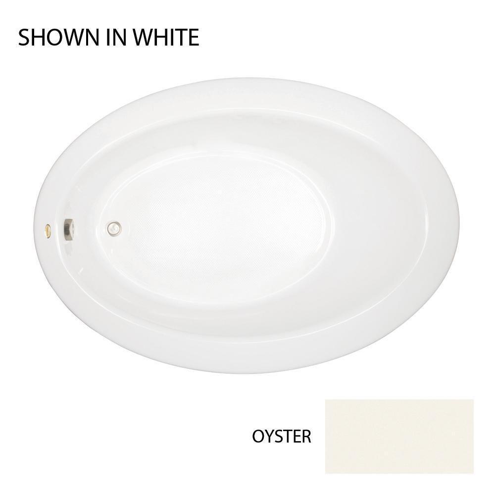 JACUZZI&reg; Oyster 62 x 43 in. Soaker Drop-In Bathtub with End Drain 