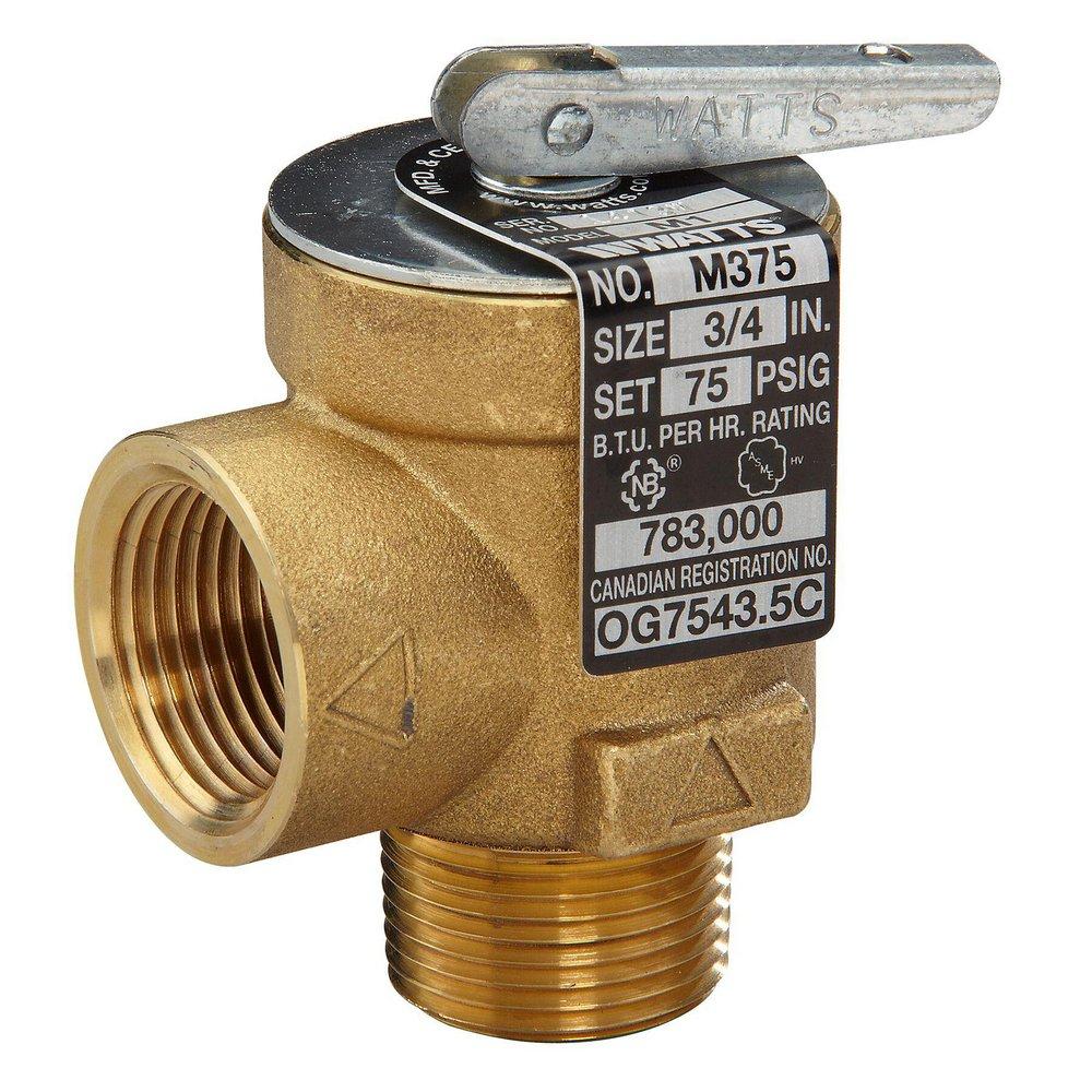 Watts Brass MNPT x FNPT 75# 250 Relief Valve 