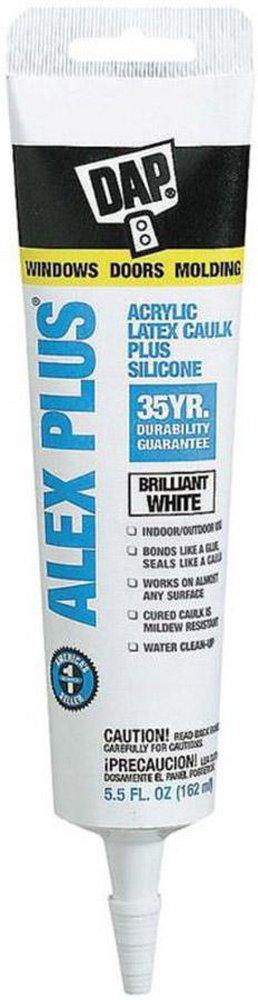 DAP White 5.5 oz. Acrylic Latex Caulk 