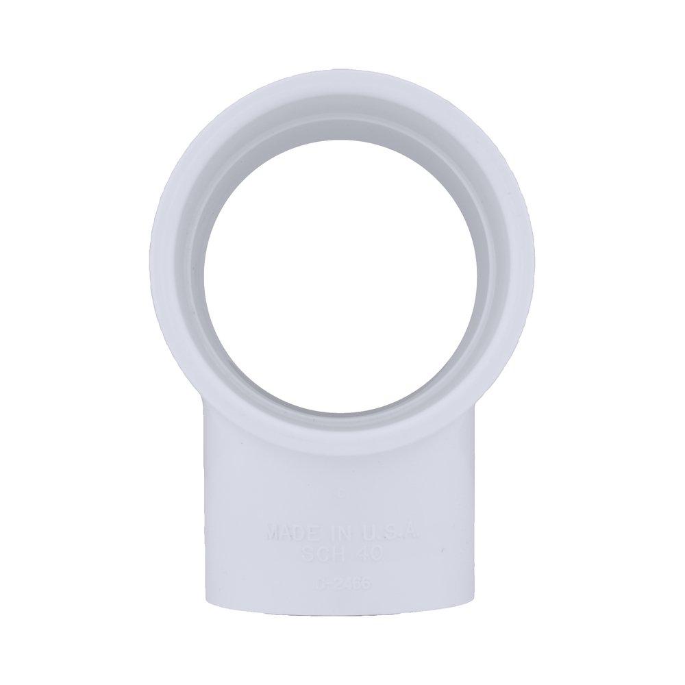 White PVC Schedule 40 Tee 