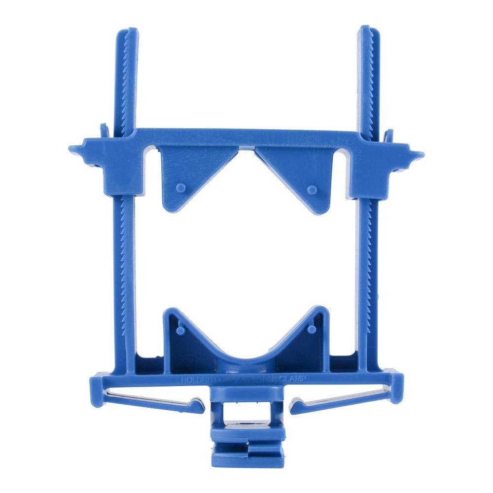 HoldRite&trade; Medium Blue Plastic Strut Pipe Clamp in Medium Blue 