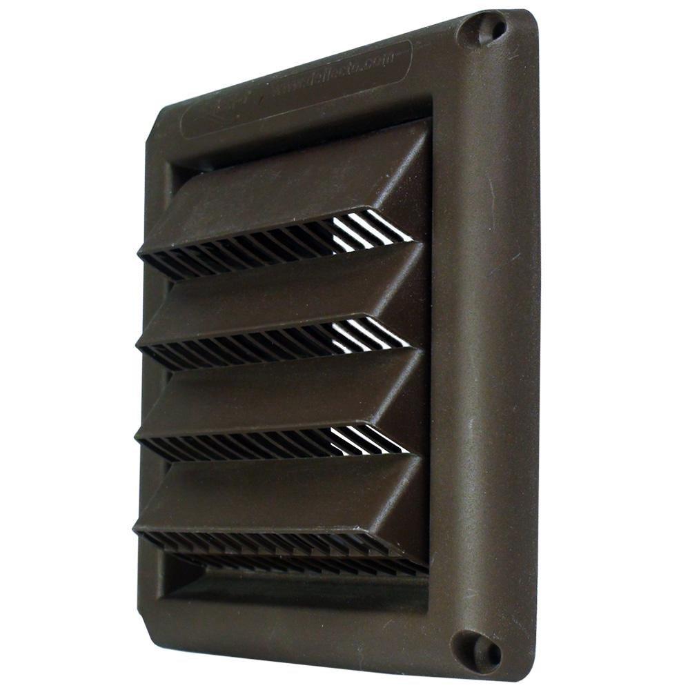 Deflecto Brown 6 in. Brown Louvered Hood 