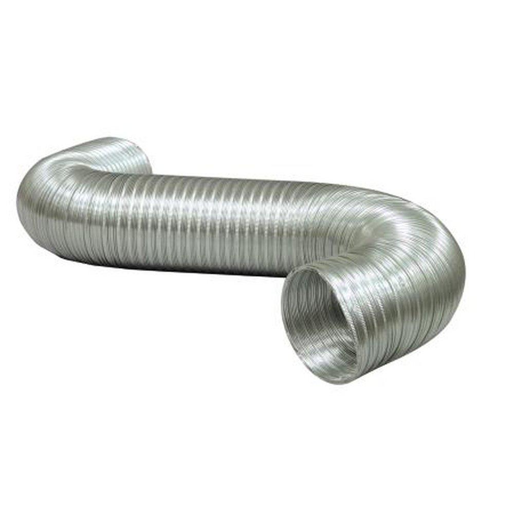 Deflecto Silver 8 ft. Silver Uninsulated Flexible Air Duct 