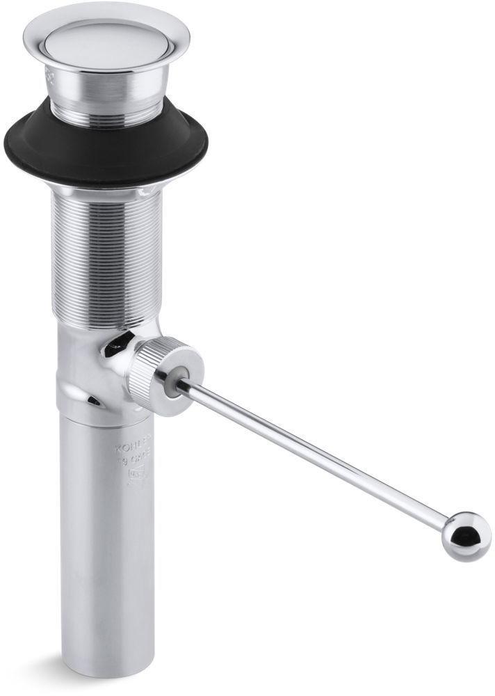 KOHLER Polished Chrome Brass Lavatory Drain (Less Overflow) 