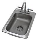 13 x 19 in. 2 Hole Stainless Steel Single Bowl Drop-in Kitchen Sink
