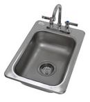 Advance Tabco Stainless Steel 13 x 19 in. 2 Hole Single Bowl Drop-in Kitchen Sink 