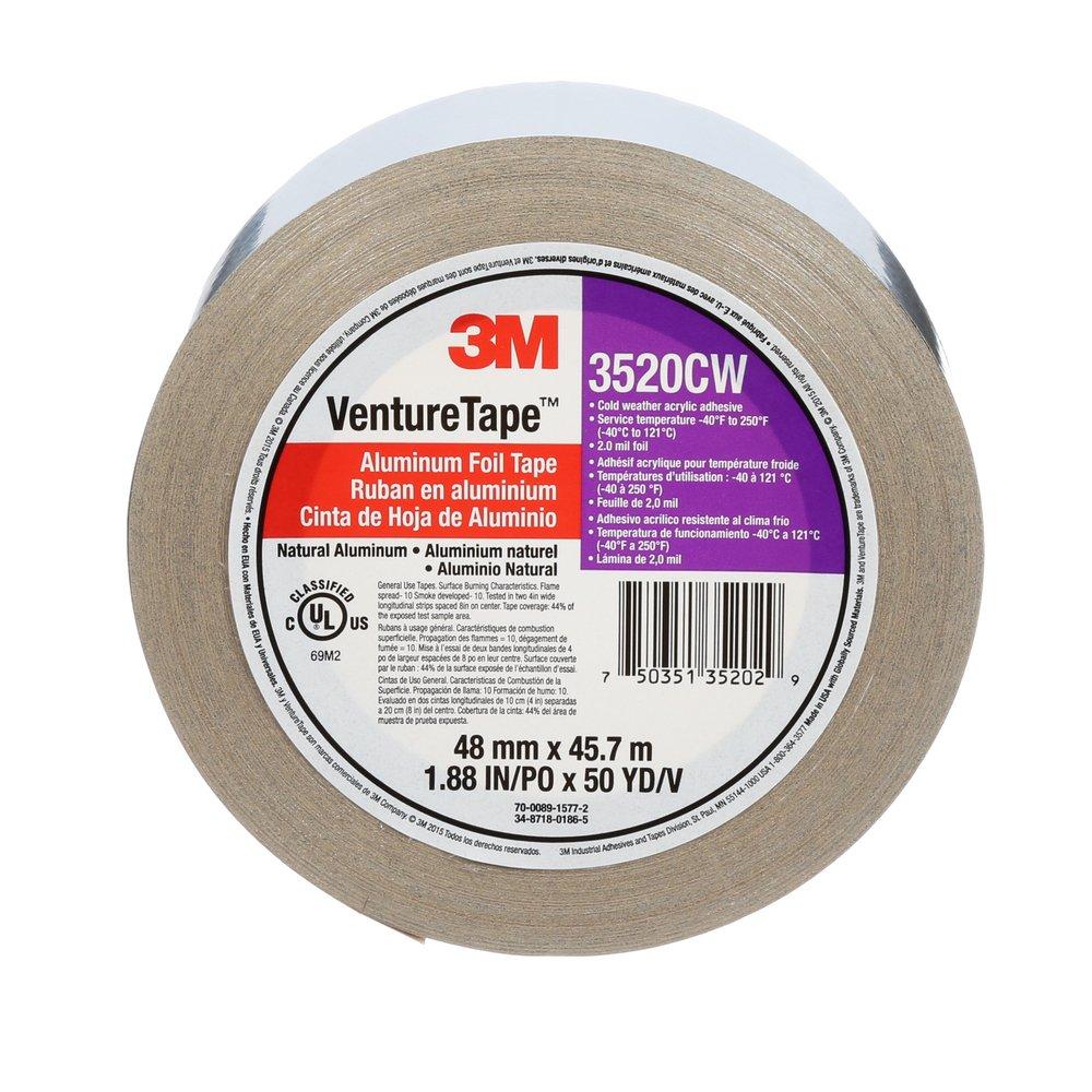 3M&trade; Venture Tape&trade; Silver 2 in. Silver Aluminum Foil Tape 