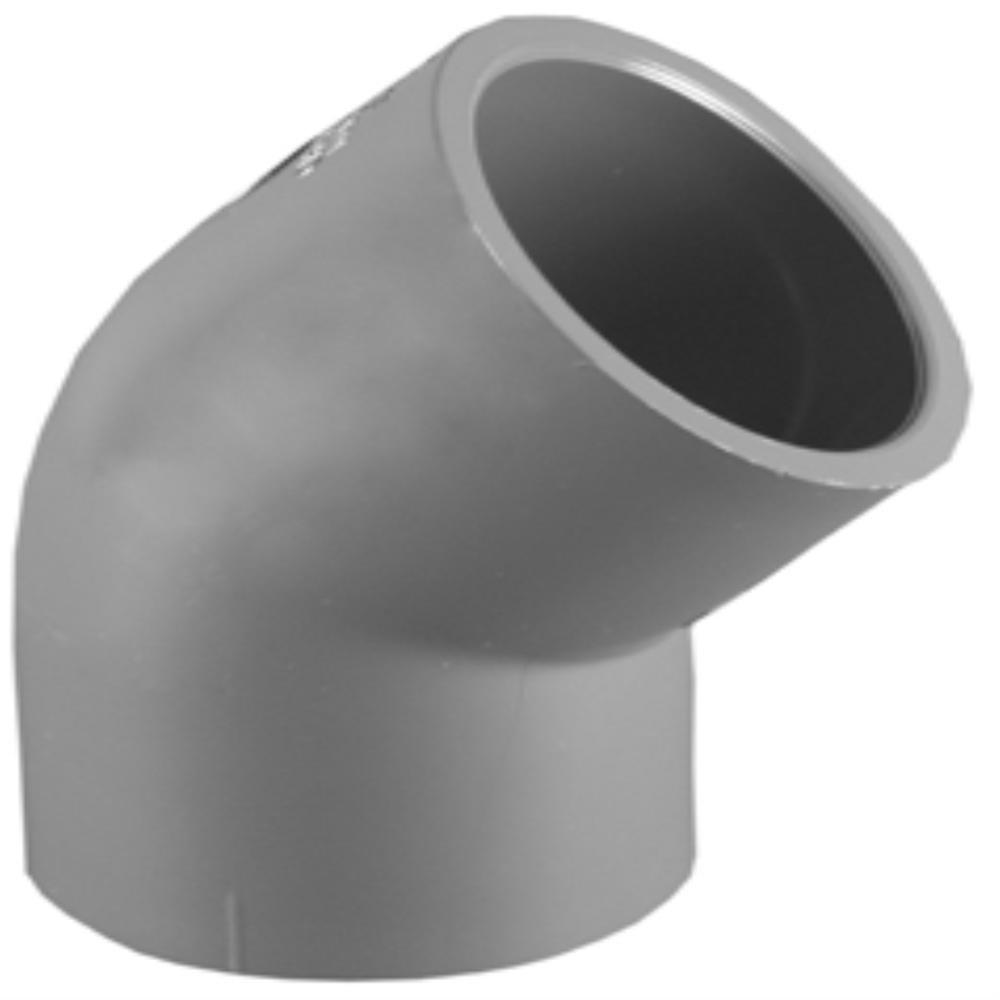 Grey PVC Schedule 80 45&deg; Elbow 