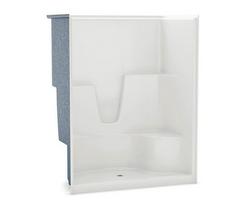 60 x 36 x 76-1/2 in. Alcove Shower Unit in White