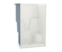 48-1/4 x 36 x 76-1/2 in. Alcove Shower Unit in White