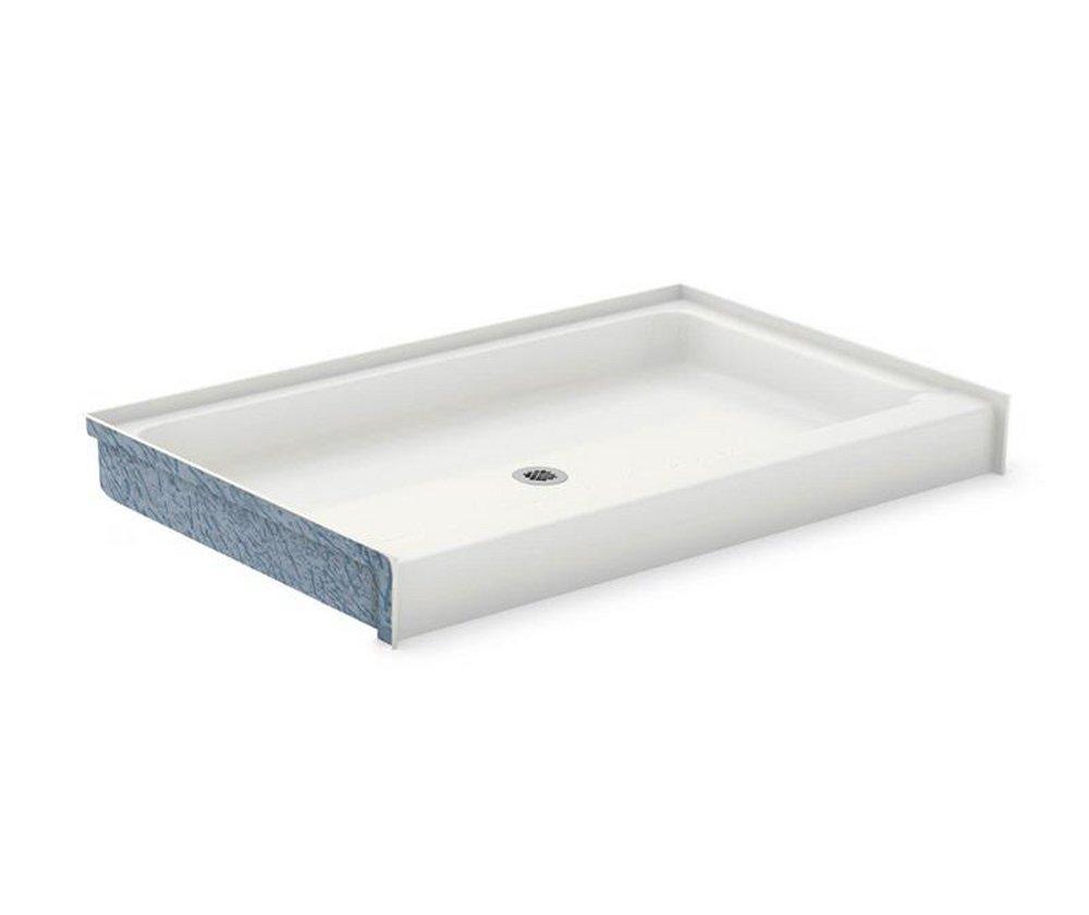 Aker by MAAX White 60 x 33-1/2 in. Shower Base with Center Drain 