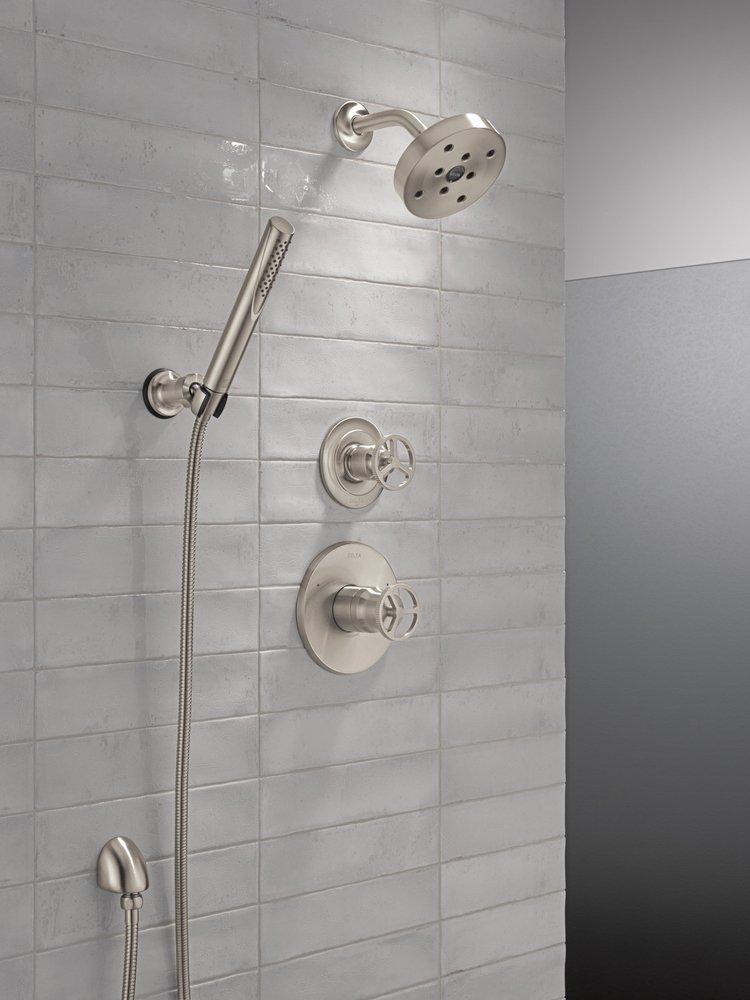 Delta Faucet Stainless 1/2 in. FNPT x MNPSM Solid Brass Elbow 