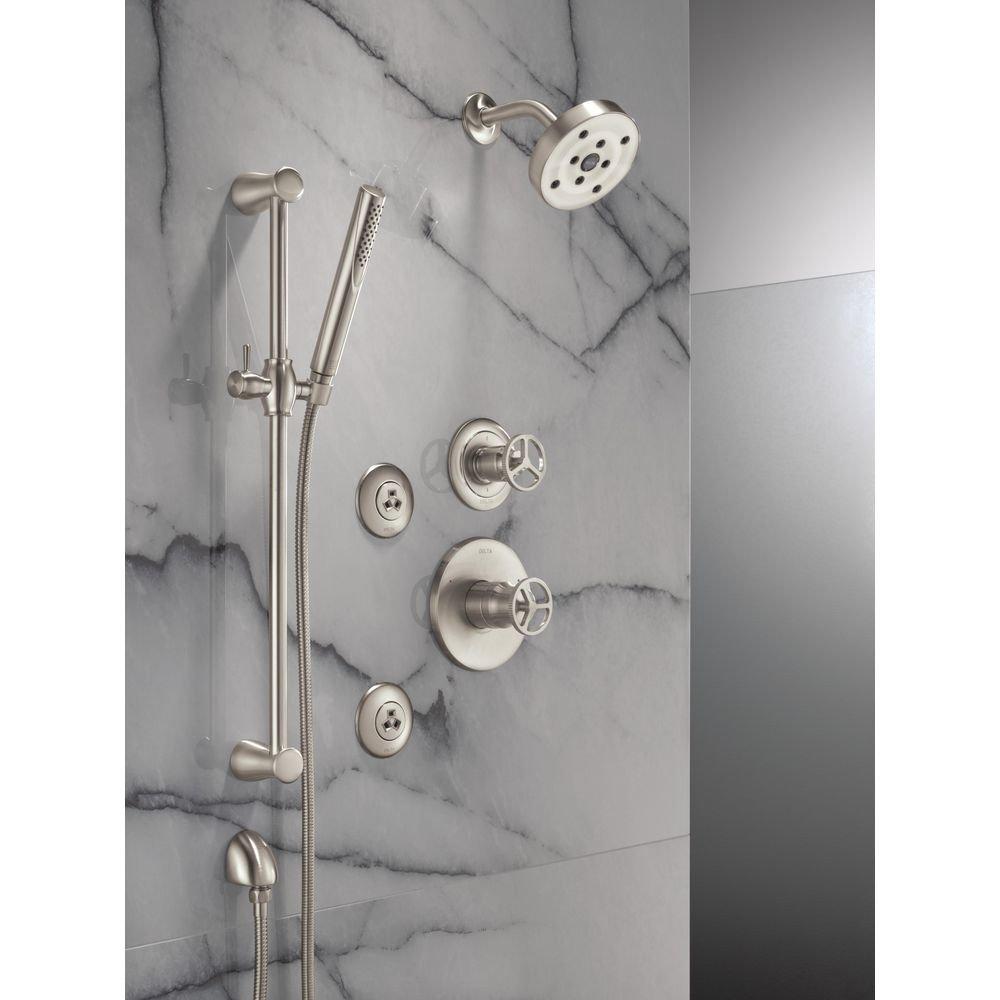Delta Faucet Stainless 1/2 in. FNPT x MNPSM Solid Brass Elbow 