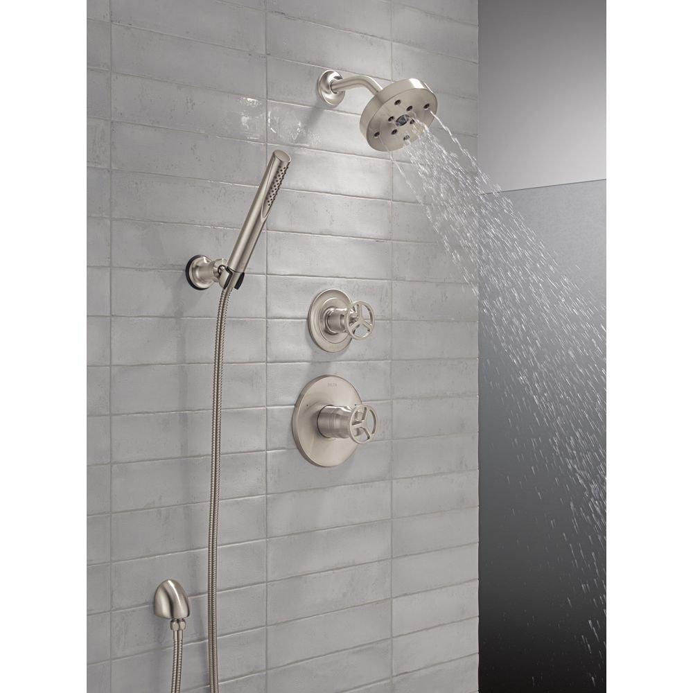 Delta Faucet Stainless 1/2 in. FNPT x MNPSM Solid Brass Elbow 
