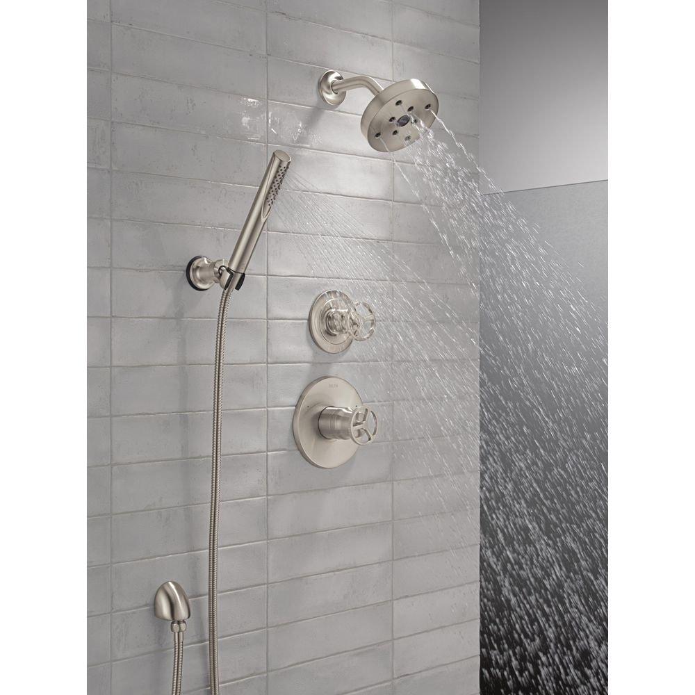 Delta Faucet Stainless 1/2 in. FNPT x MNPSM Solid Brass Elbow 