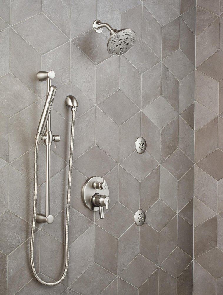 Delta Faucet Stainless 1/2 in. FNPT x MNPSM Solid Brass Elbow 