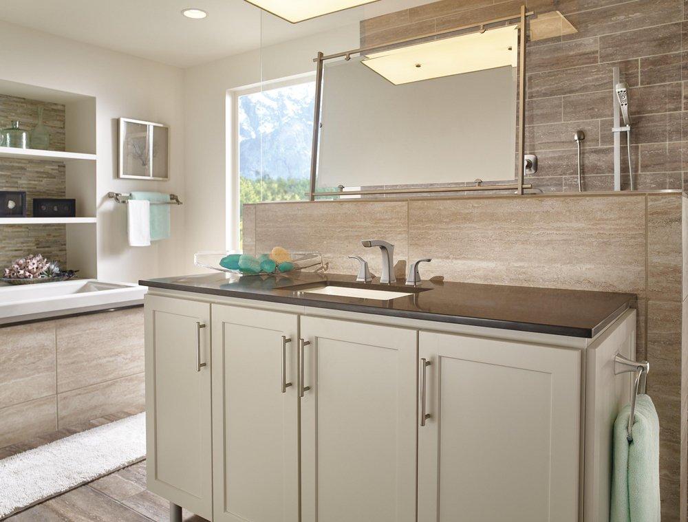 Delta Faucet Stainless 1/2 in. FNPT x MNPSM Solid Brass Elbow 