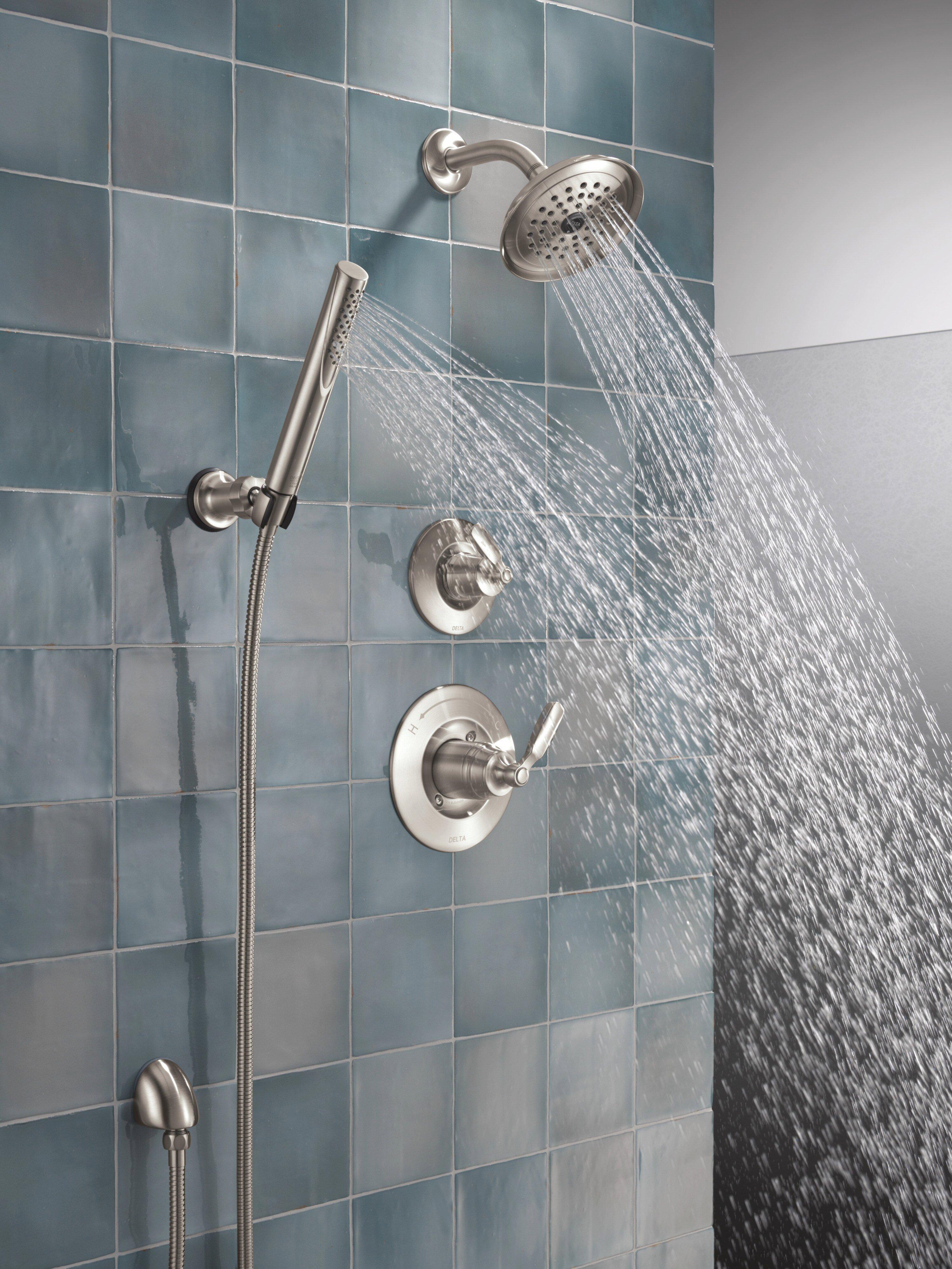 Delta Faucet Stainless 1/2 in. FNPT x MNPSM Solid Brass Elbow 