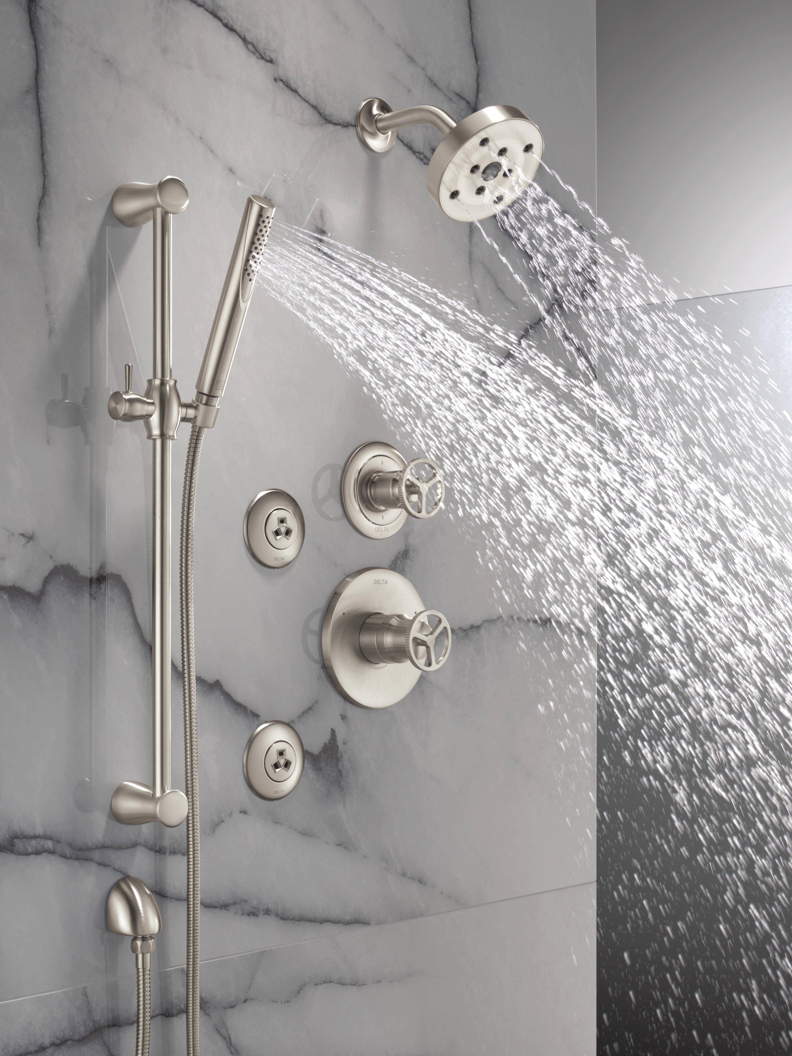 Delta Faucet Stainless 1/2 in. FNPT x MNPSM Solid Brass Elbow 