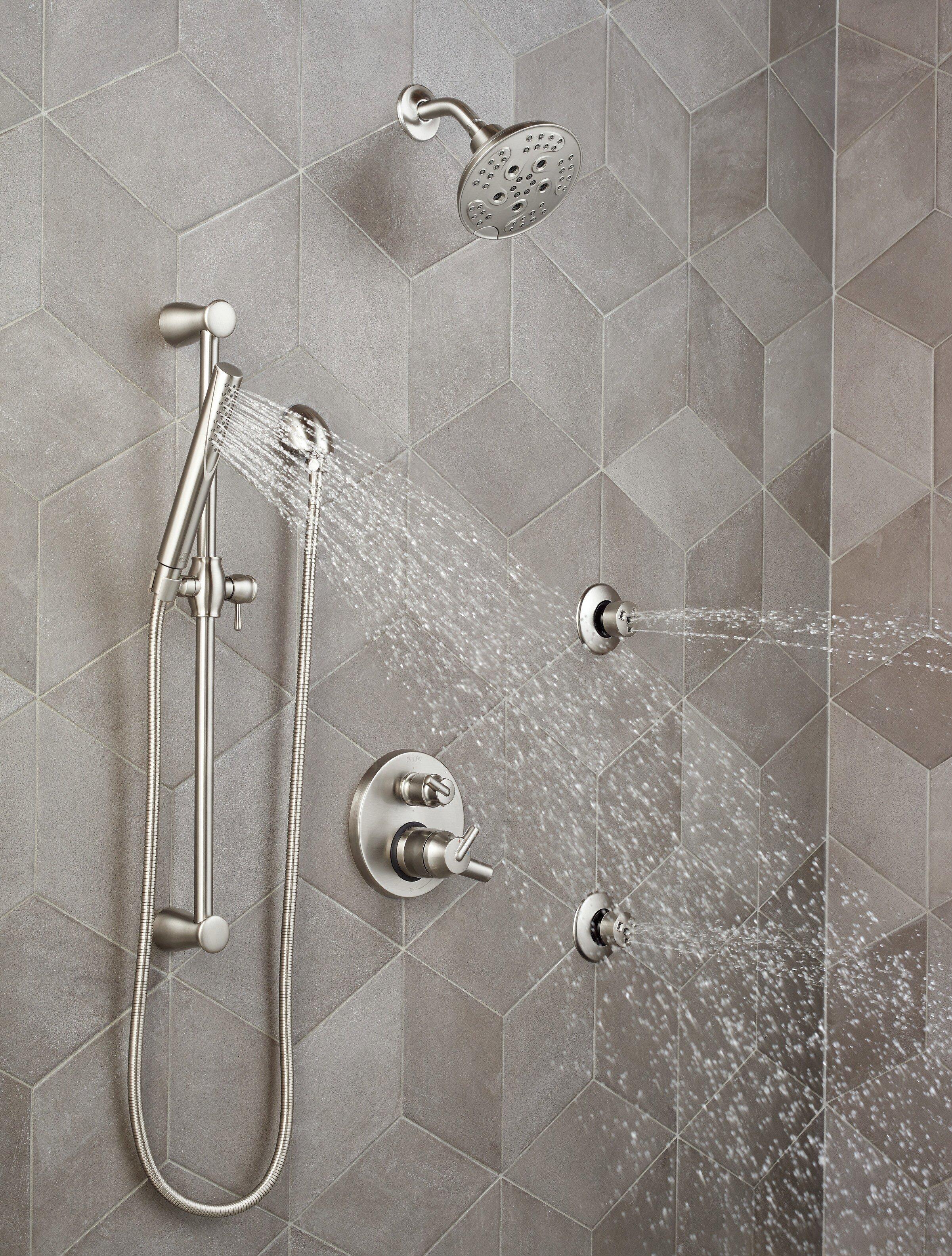 Delta Faucet Stainless 1/2 in. FNPT x MNPSM Solid Brass Elbow 