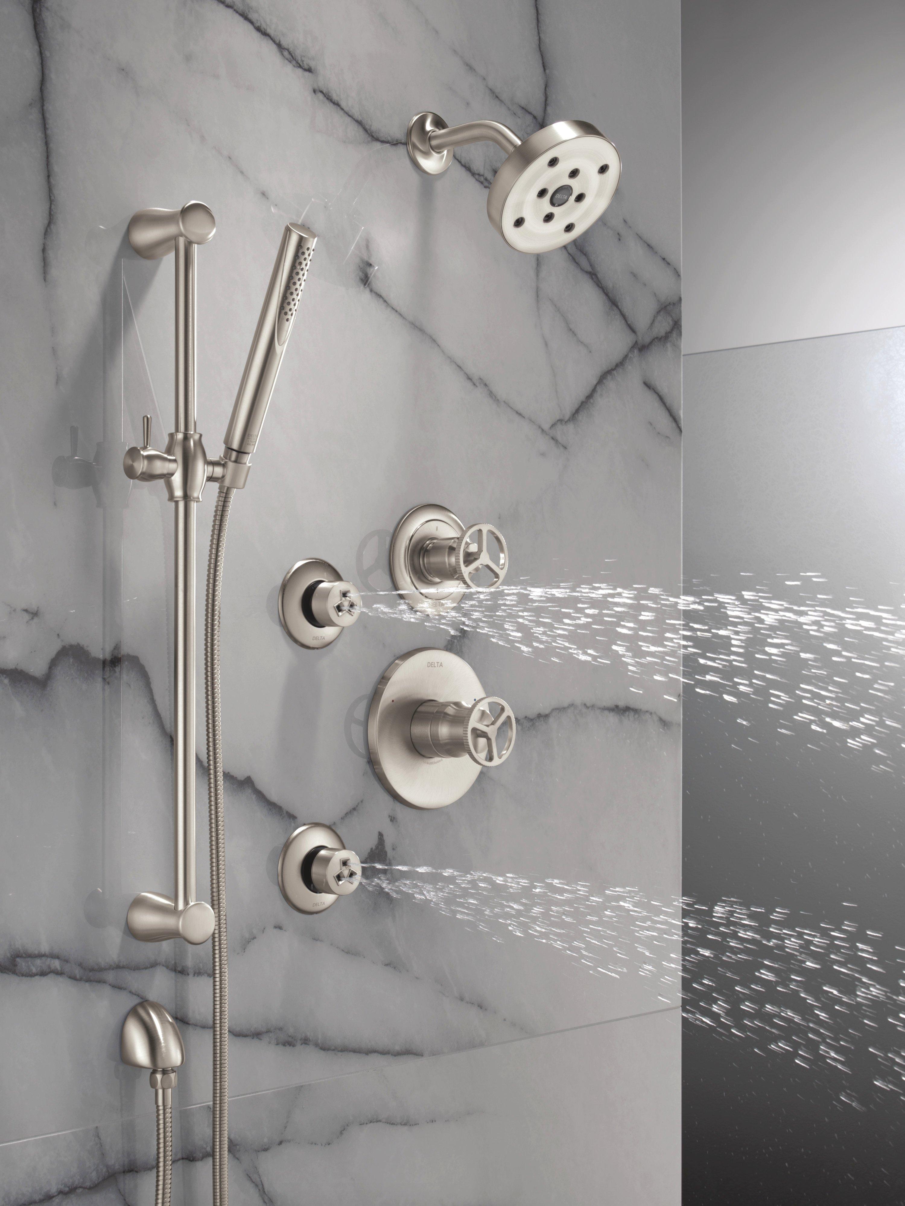 Delta Faucet Stainless 1/2 in. FNPT x MNPSM Solid Brass Elbow 