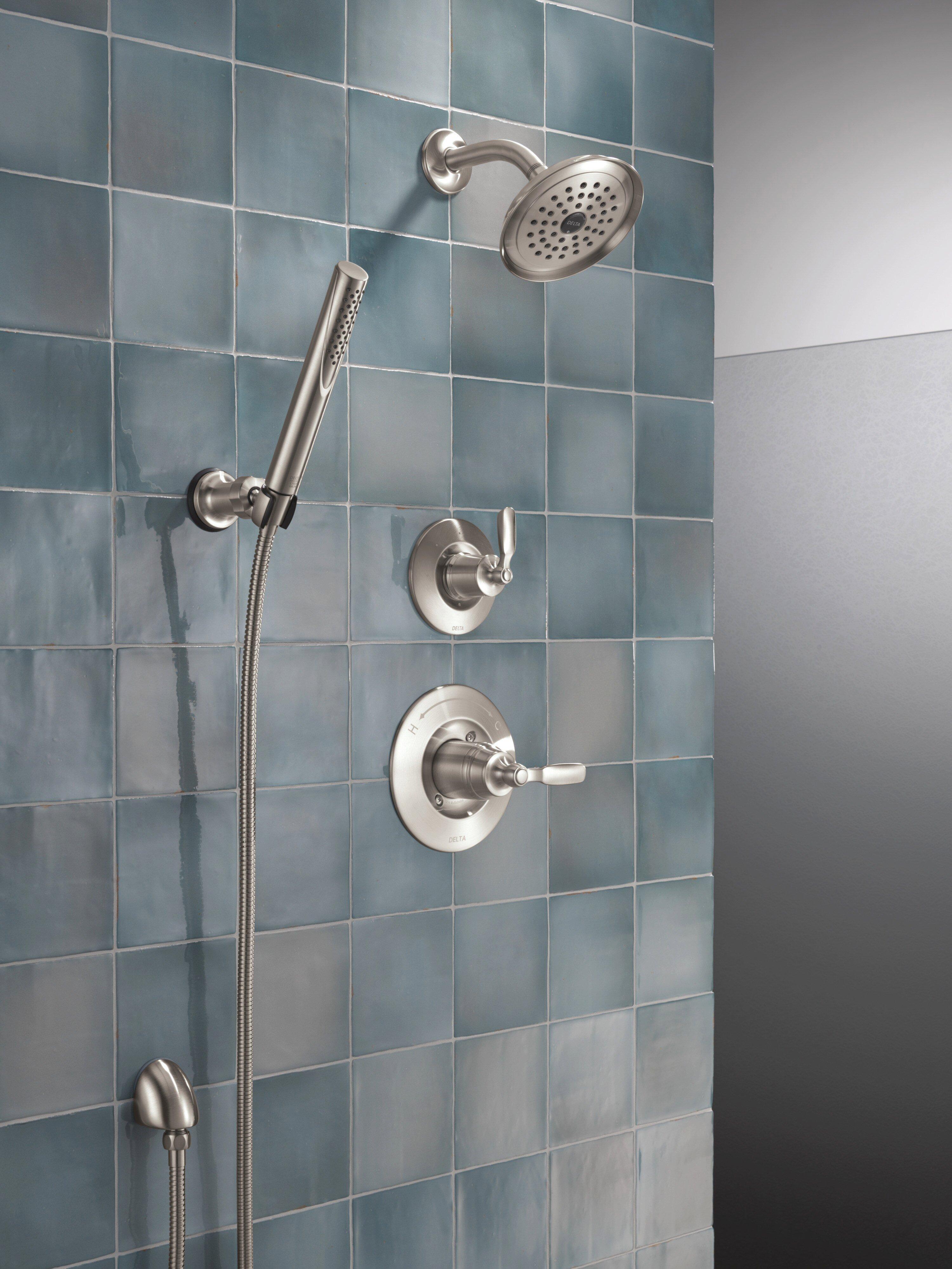 Delta Faucet Stainless 1/2 in. FNPT x MNPSM Solid Brass Elbow 