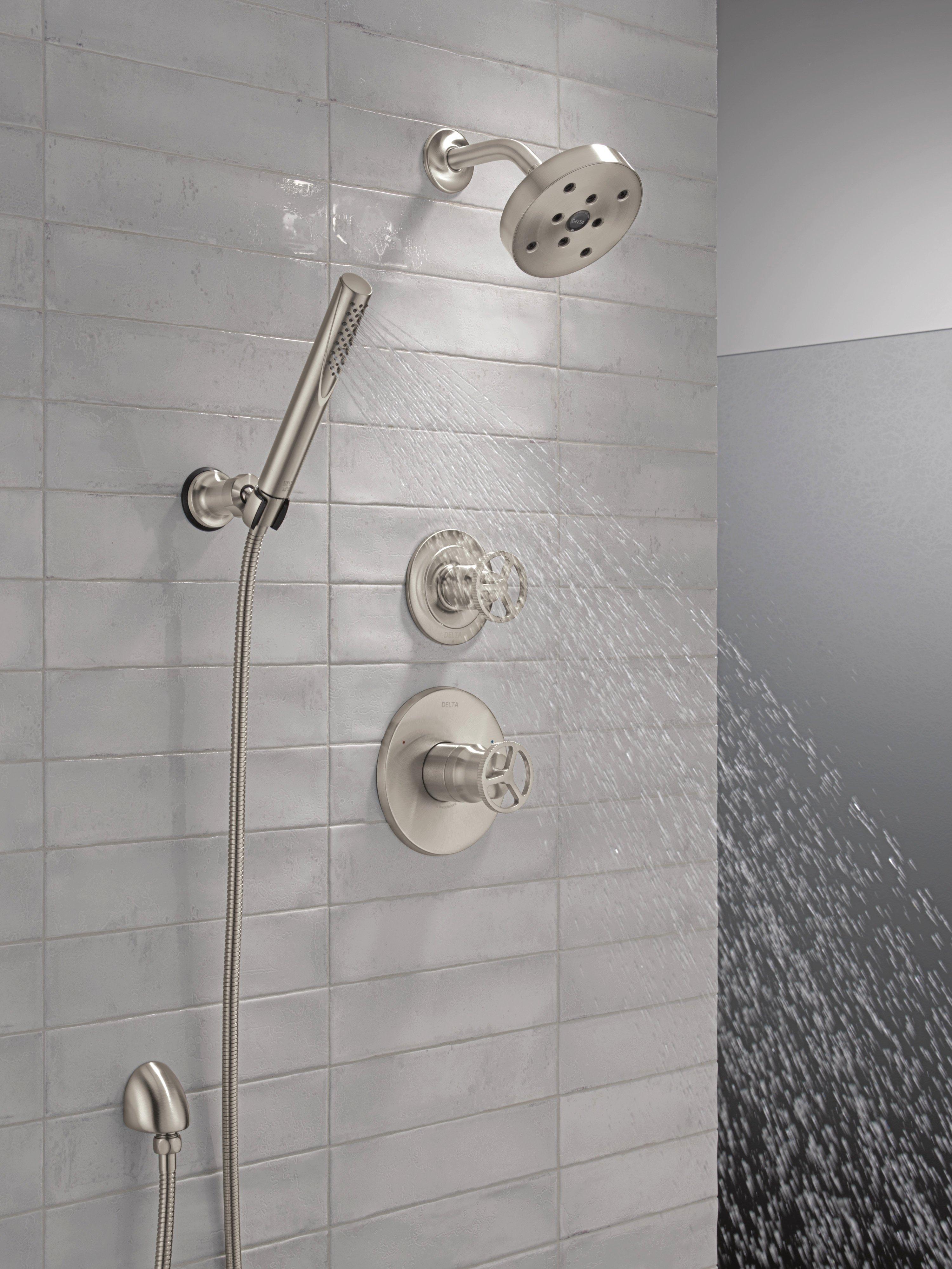 Delta Faucet Stainless 1/2 in. FNPT x MNPSM Solid Brass Elbow 