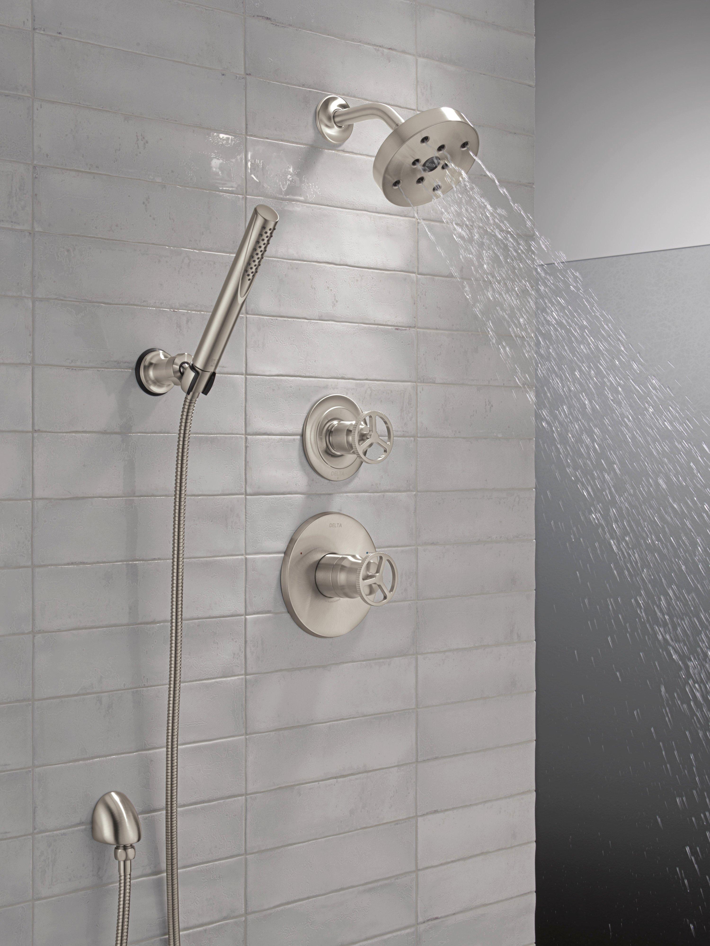 Delta Faucet Stainless 1/2 in. FNPT x MNPSM Solid Brass Elbow 