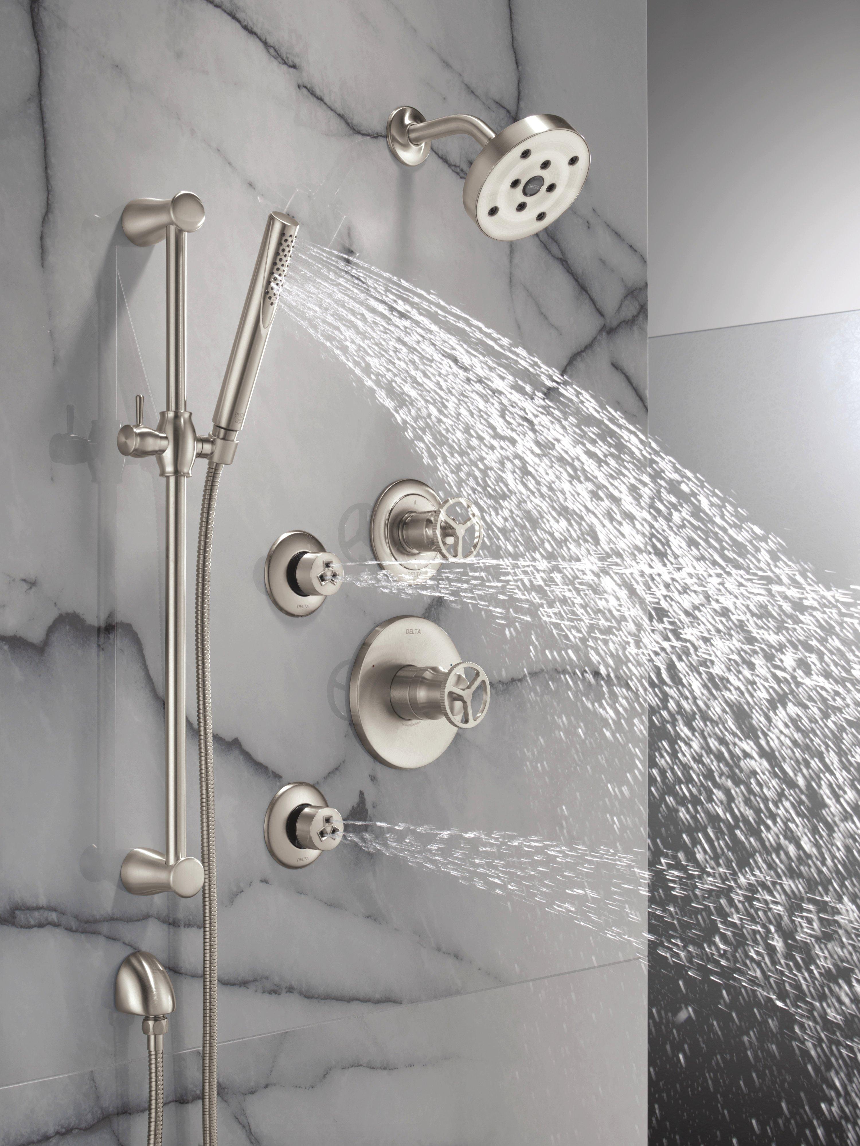 Delta Faucet Stainless 1/2 in. FNPT x MNPSM Solid Brass Elbow 