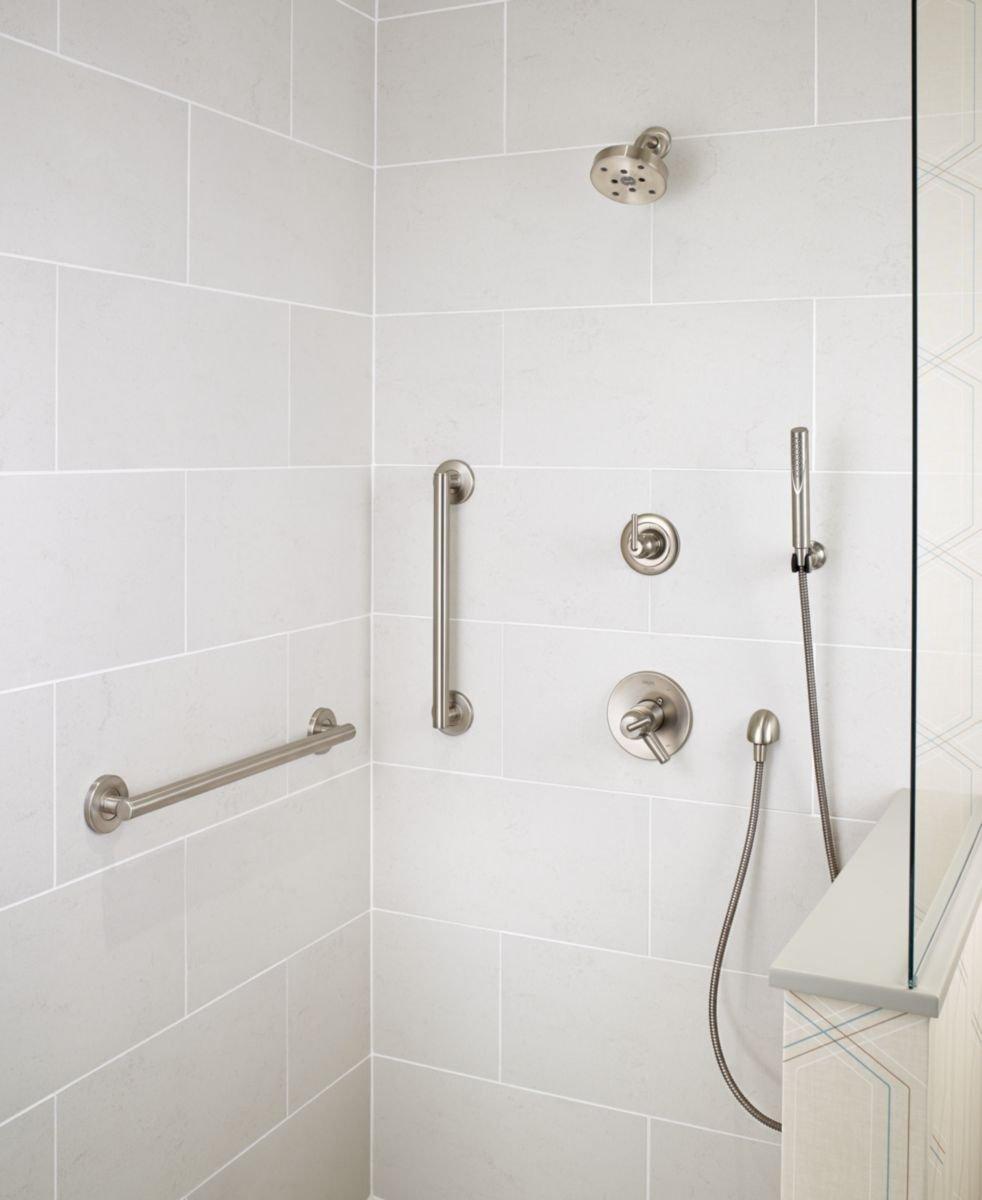 Delta Faucet Stainless 1/2 in. FNPT x MNPSM Solid Brass Elbow 