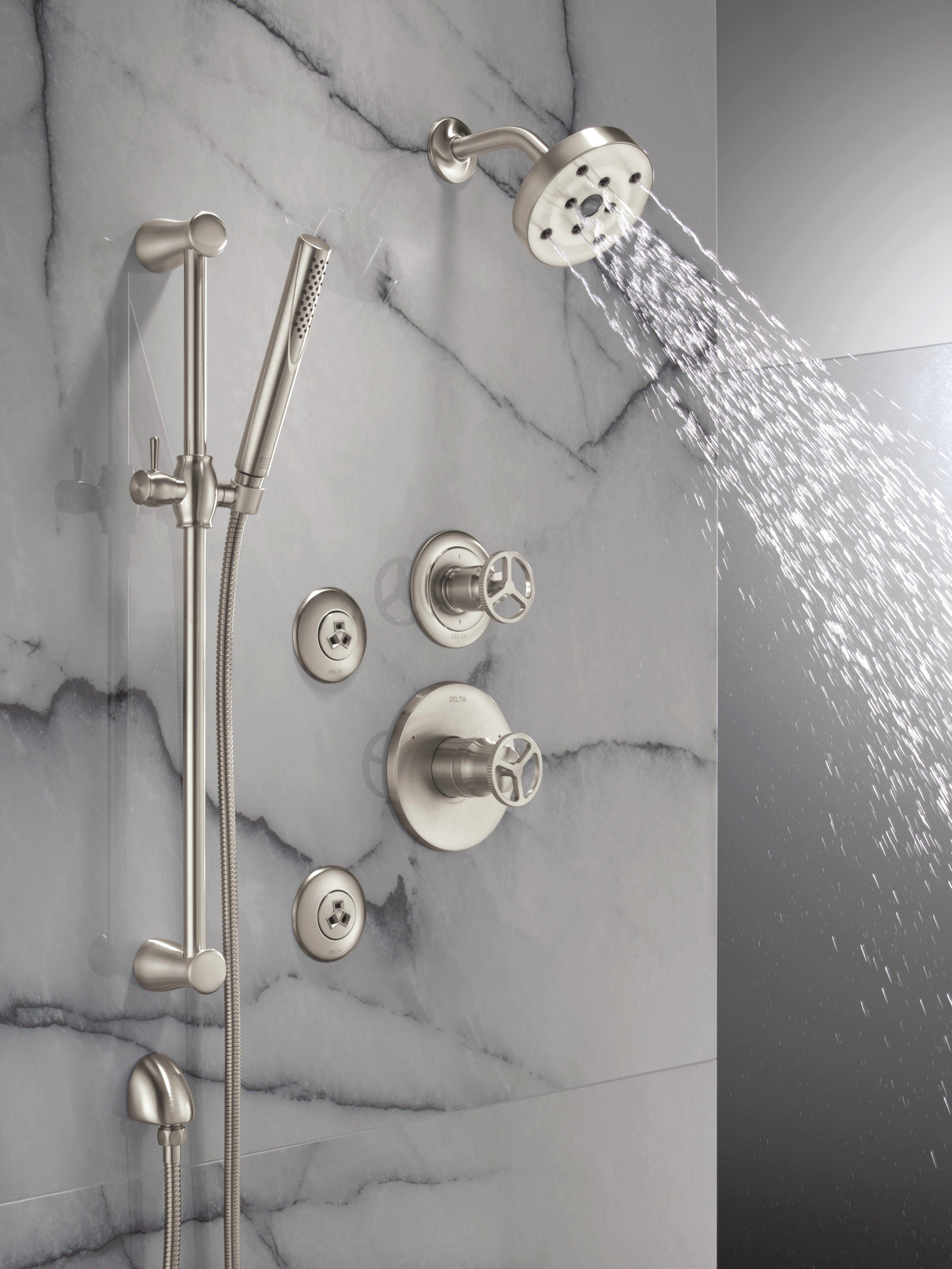 Delta Faucet Stainless 1/2 in. FNPT x MNPSM Solid Brass Elbow 