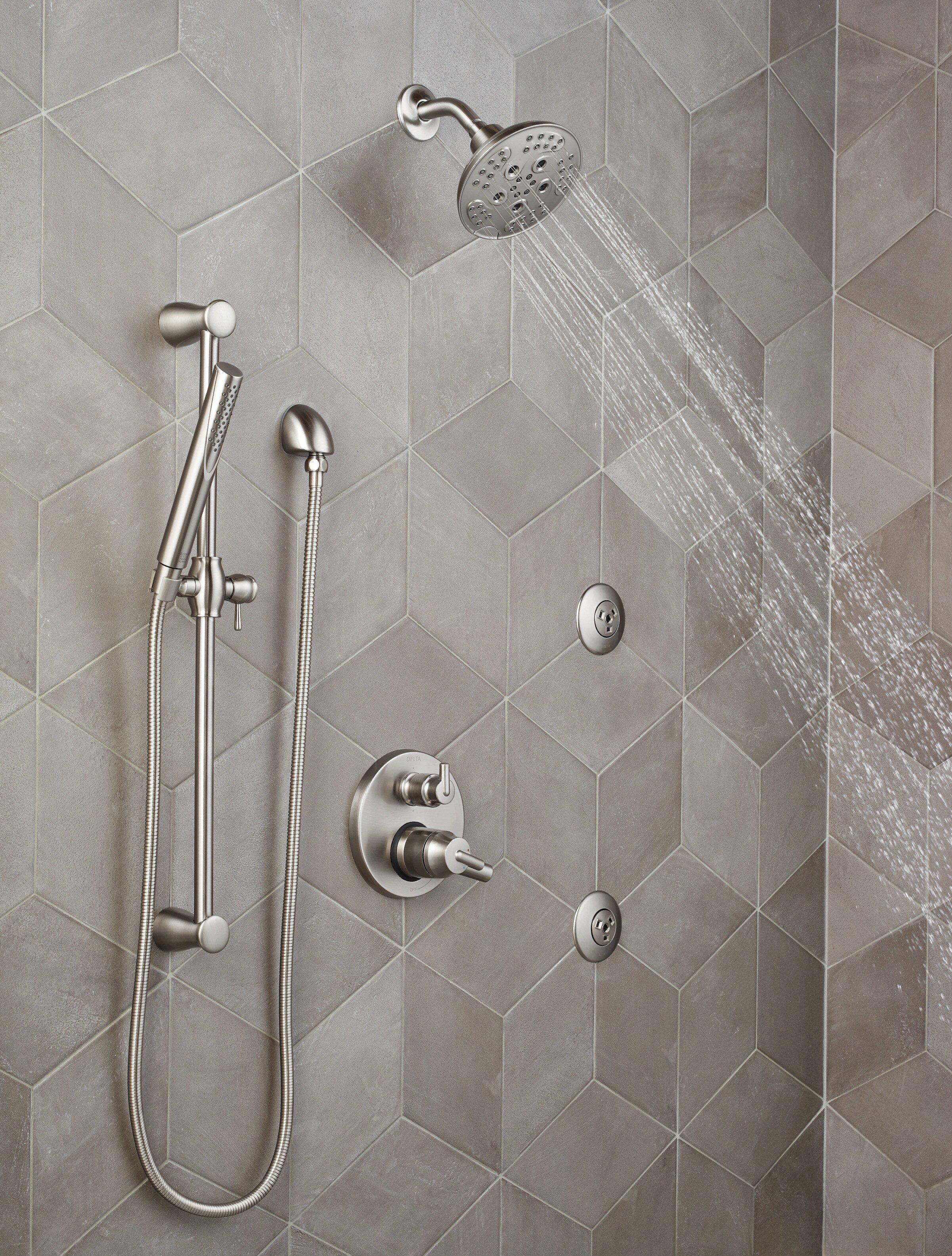 Delta Faucet Stainless 1/2 in. FNPT x MNPSM Solid Brass Elbow 