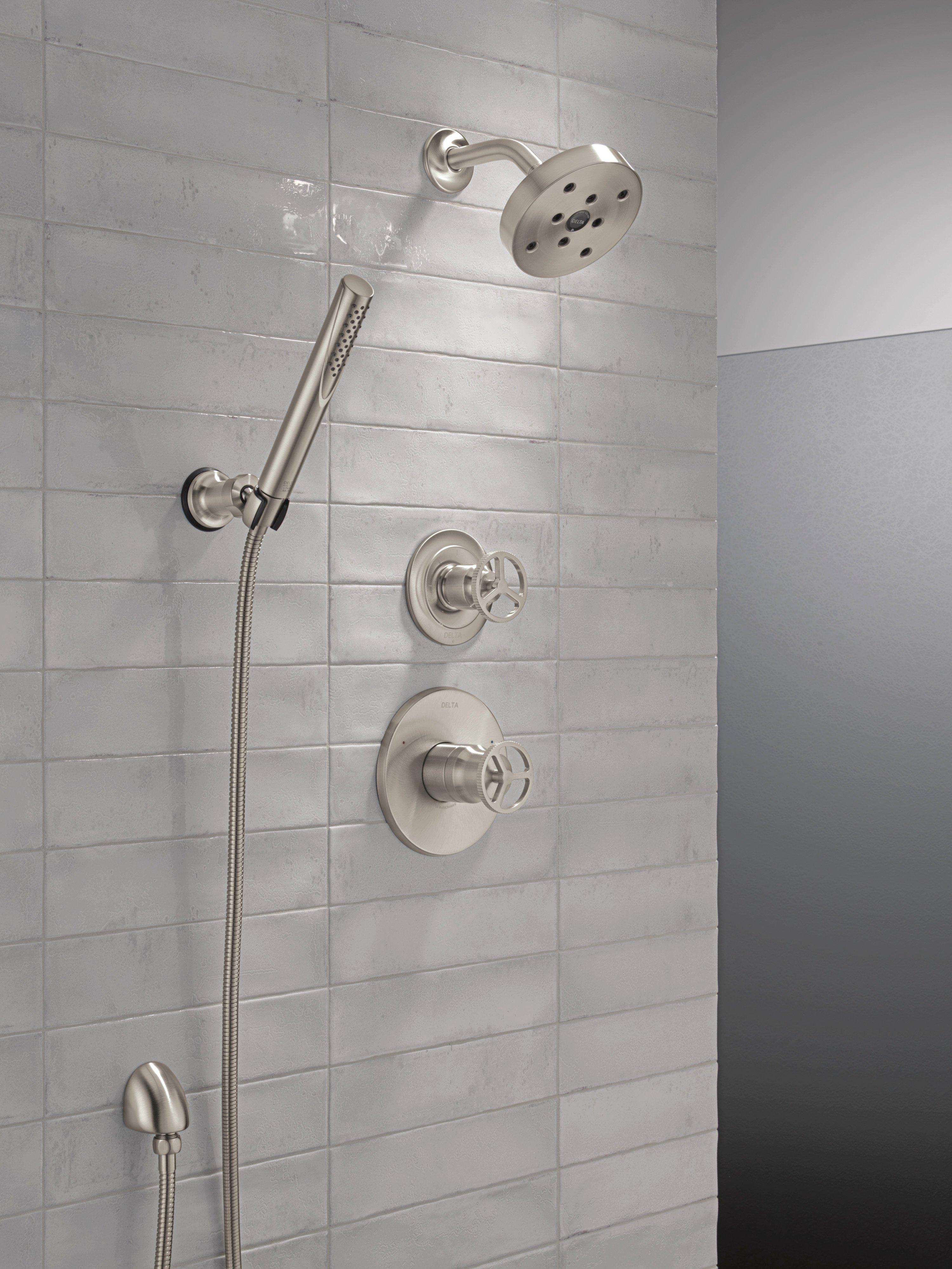 Delta Faucet Stainless 1/2 in. FNPT x MNPSM Solid Brass Elbow 