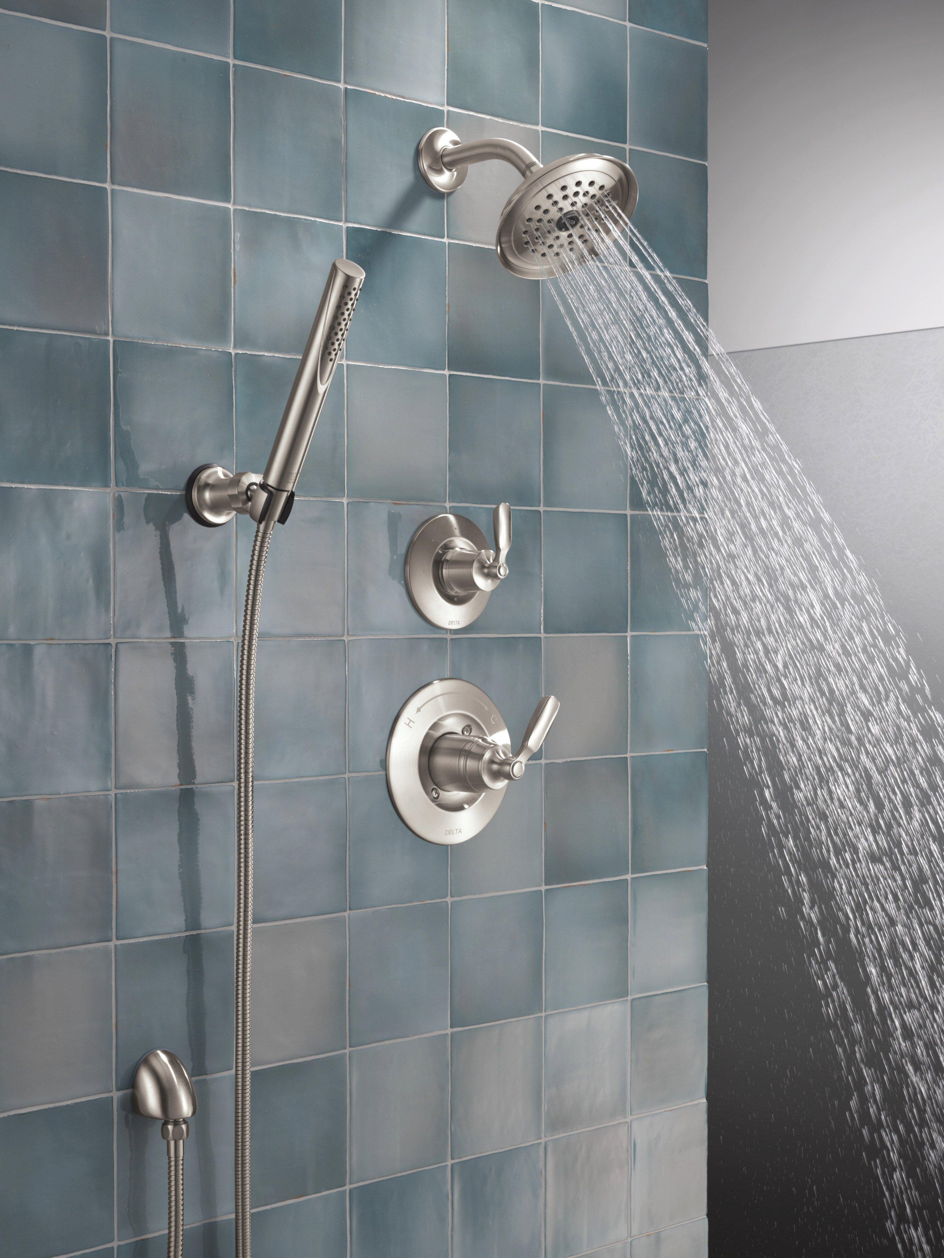 Delta Faucet Stainless 1/2 in. FNPT x MNPSM Solid Brass Elbow 